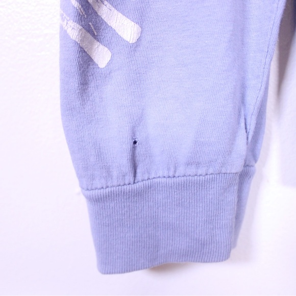 Comfort Colors Long Sleeve Tee Men’s M Light Blue Graphic Logo Shirt - Picture 10 of 14